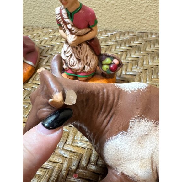 Vintage 1971 Holland Mold Hand-Painted Nativity Scene Set Of 5 - Picture 9 of 11